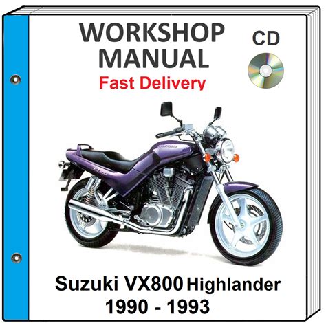 Suzuki Vx800 Motorcycle Service Repair Manual 1990 1991 1992 1993 Download