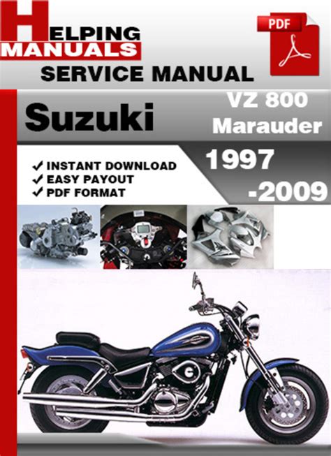 Suzuki Vz800 Vz 800 1997 1998 2003 Workshop Manual