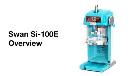 Swan Ice Shaver SI 100E: Unleash the Symphony of Flavors