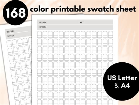 Swatch Sheet Printable