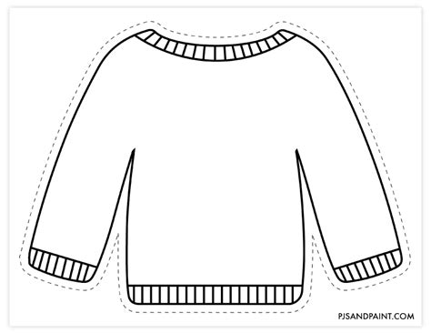 Sweater Printable Template