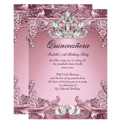 Sweet 15 Invitations Templates Free
