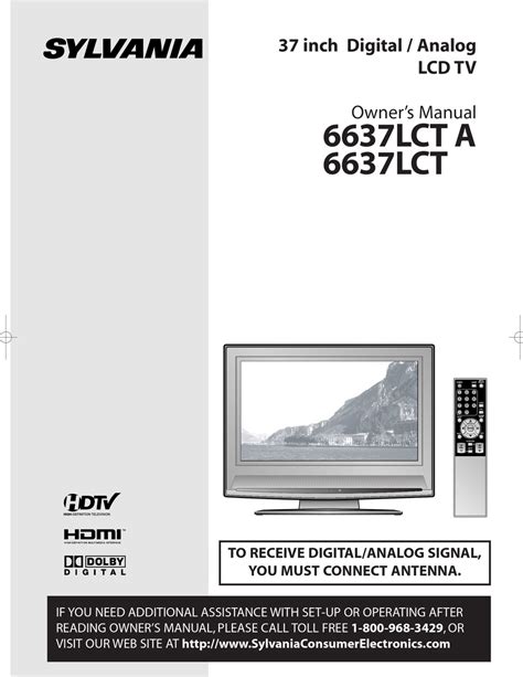 Sylvania 6637lct Lcd Tv Service Manual Download