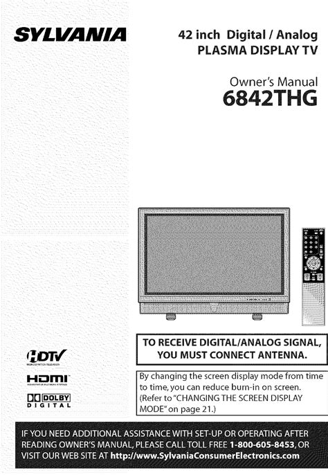 Sylvania 6842thg Plasma Tv Service Manual Download