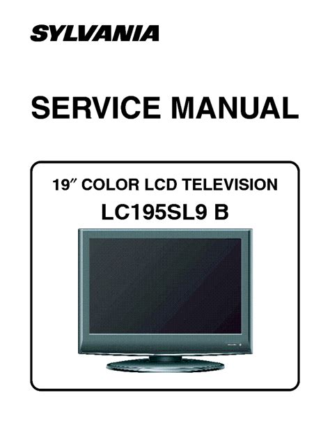 Sylvania Standard Television Manuals