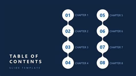 Table Of Contents Slide Template