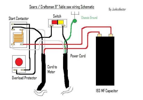 Table Saw Wiring Diagram Phase 3