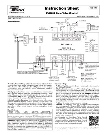 Taco Zvc404 Exp Wiring Diagram