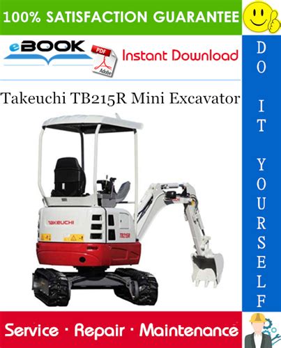 Takeuchi Tb215r Mini Excavator Service Repair Manual
