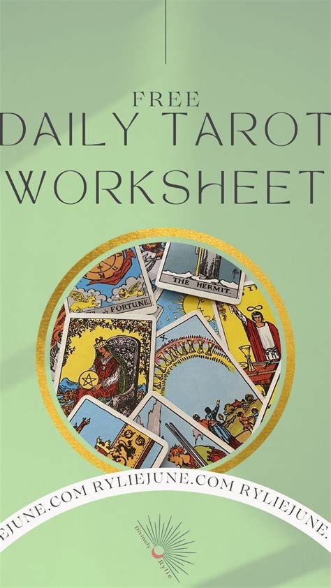 Tarot Workbook Printable Free