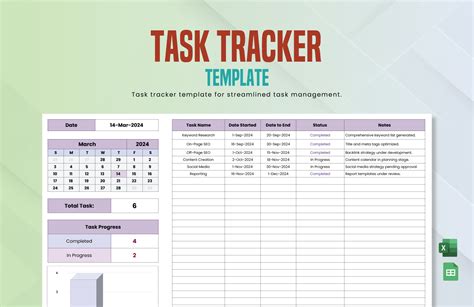 Task Tracker Template Google Sheets