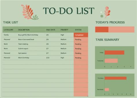 Task Tracking Excel Template