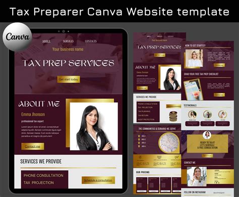 Tax Preparer Website Template