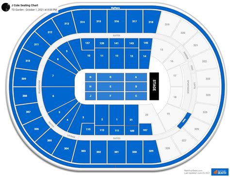 Td Garden Boston Seating Chart Concerts