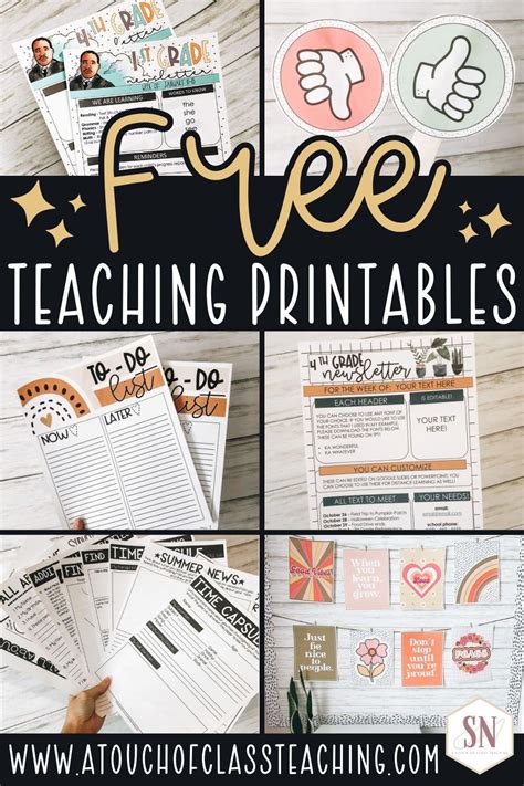 Teacher Resources Printables Free