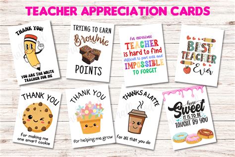 Teacher Thank You Card Printable