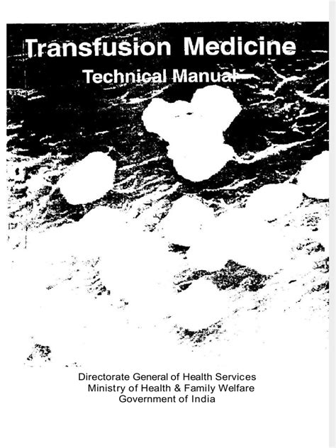 Technical Manual Transfusion Medicine