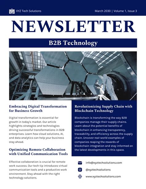 Technical Newsletter Templates