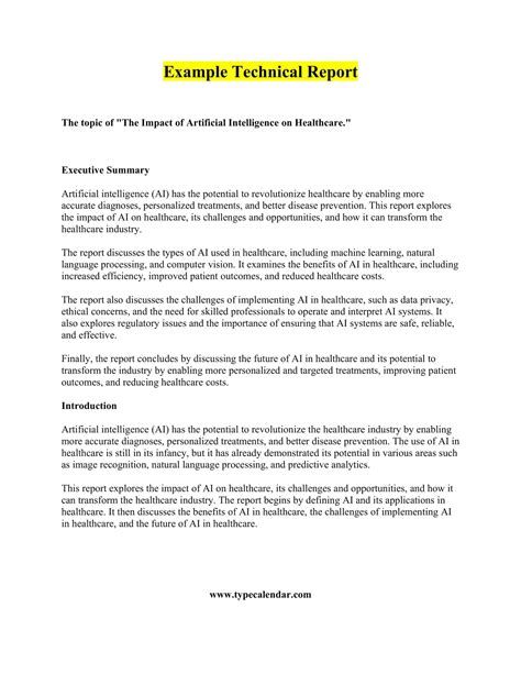 Technical Report Template