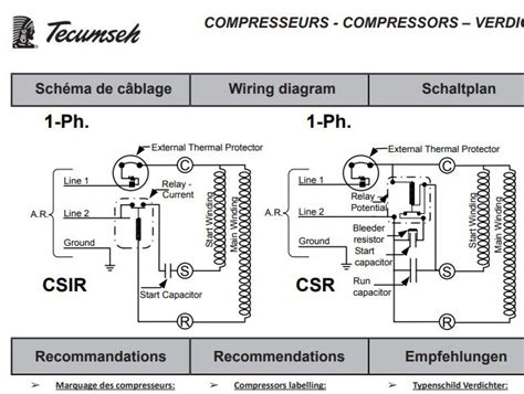 Tecumseh Compressor Wiring Diagram