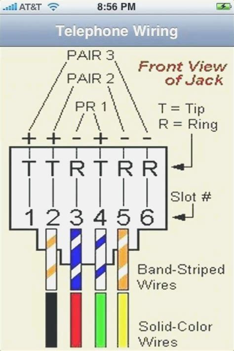 Telephone Rj11 Wiring Reference Diagram Rj 11