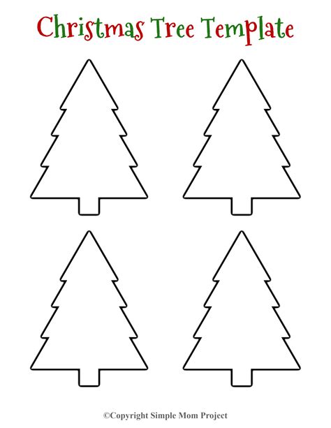 Template Christmas Tree Cut Out