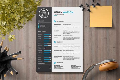 Template Cv Illustrator