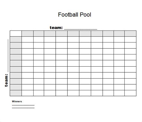 Template Football Pool