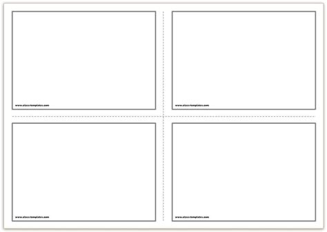 Template For Cue Cards