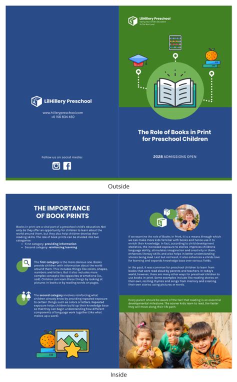 Template For Educational Handout