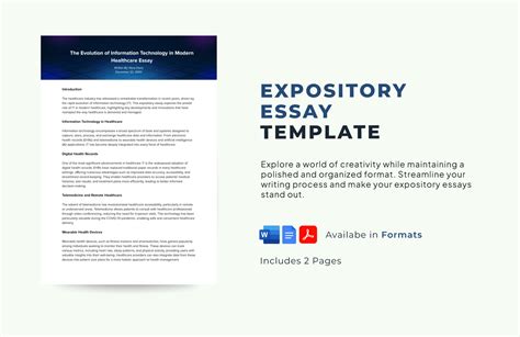 Template For Expository Essay