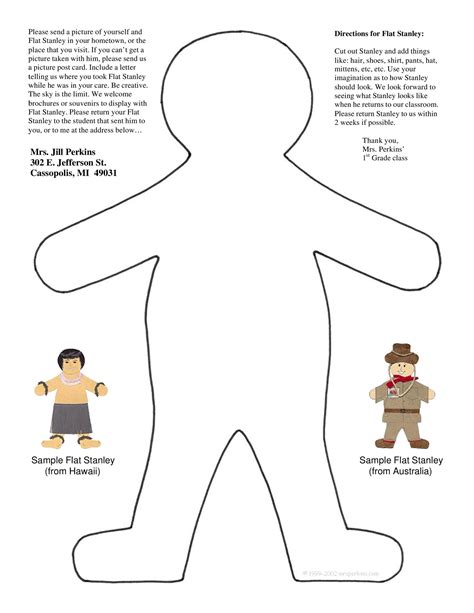 Template For Flat Stanley