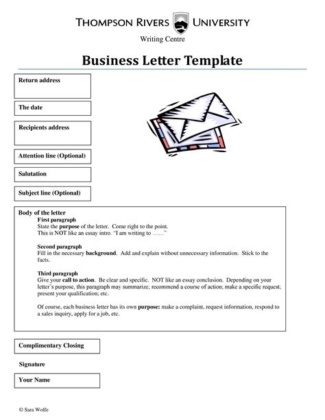 Template For Formal Business Letter