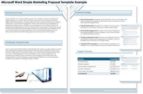 Template For Marketing Proposal