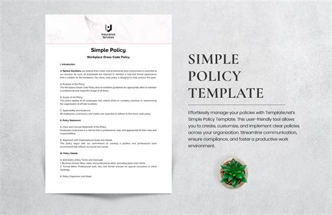 Template For Policy