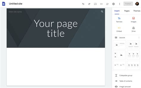 Template Google Site