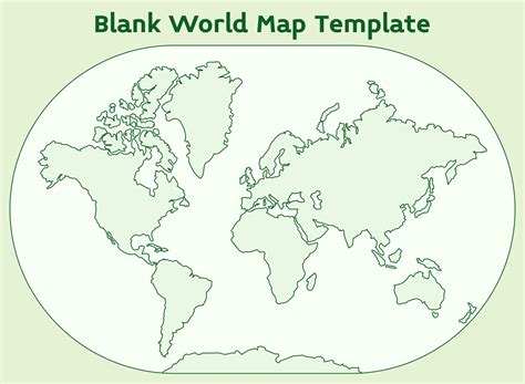 Template Map Of The World