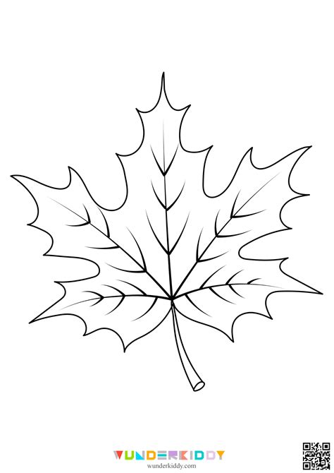 Template Of A Fall Leaf
