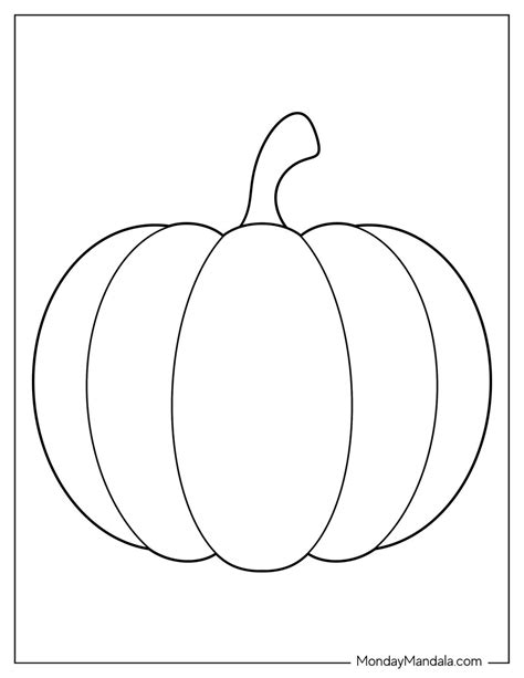Template Of A Pumpkin Shape