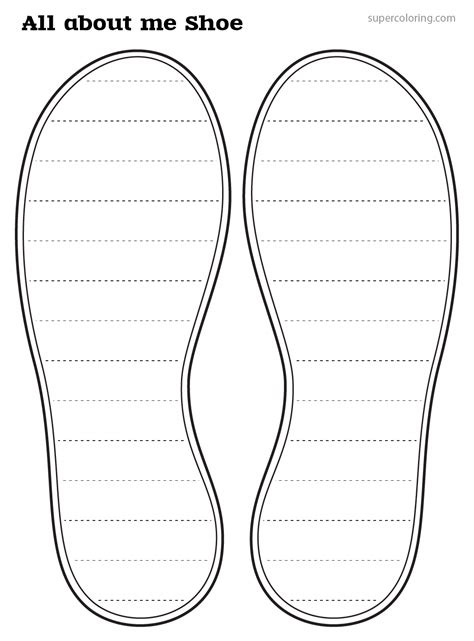 Template Of A Shoe