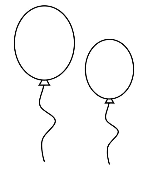 Template Of Balloons