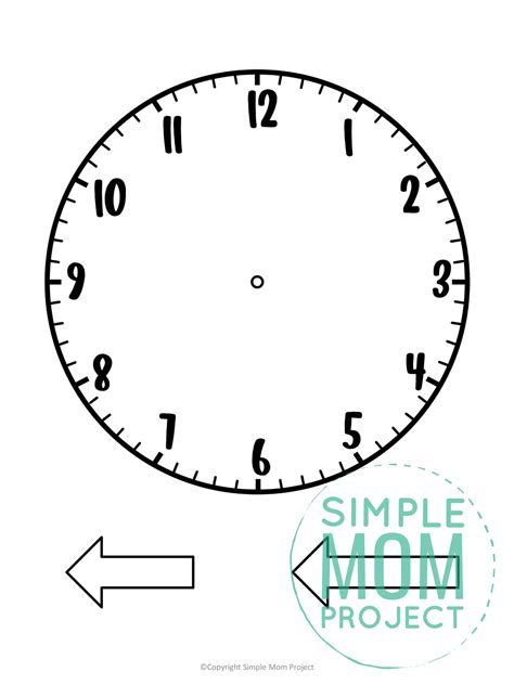Template Of Clock