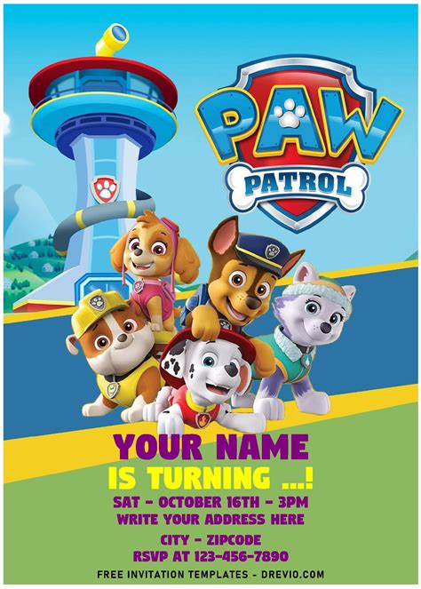Template Paw Patrol