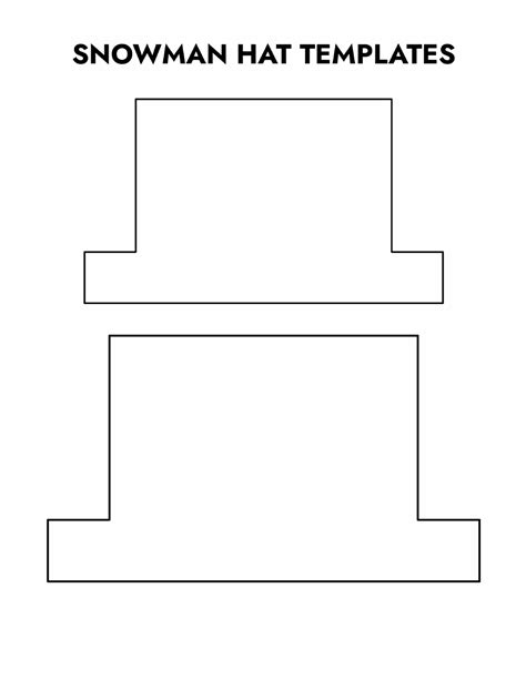 Template Snowman Hat
