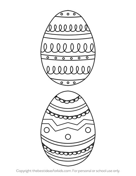 Templates For Easter Eggs