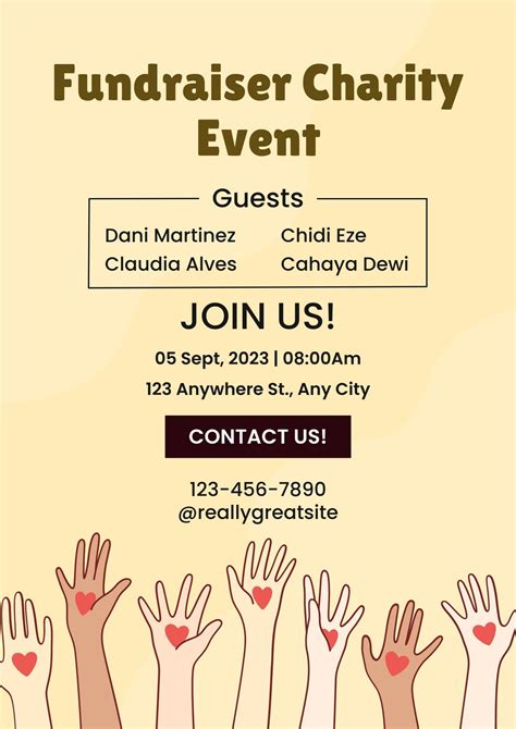 Templates For Fundraising Flyers