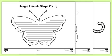 Templates For Shape Poems