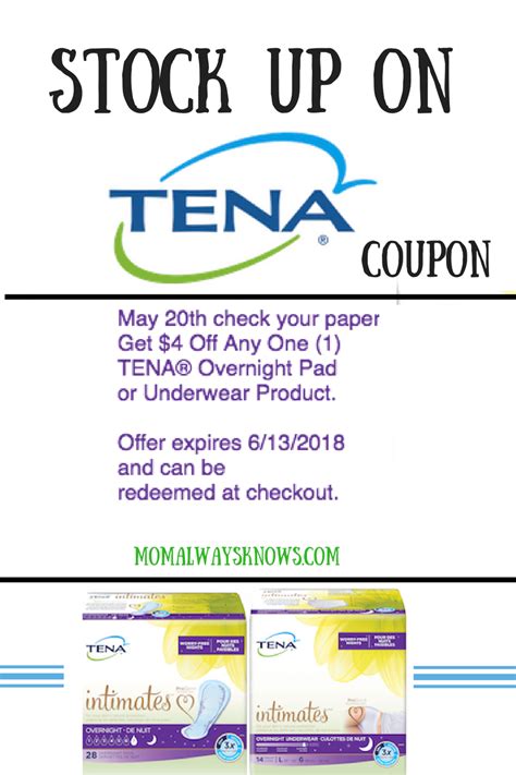Tena Printable Coupons