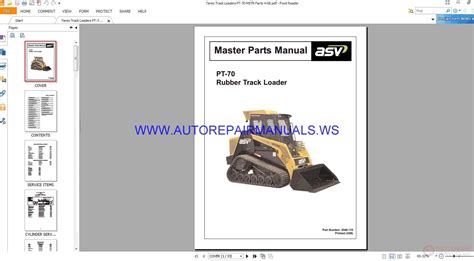 Terex Pt70 Rubber Track Loader Shop Manual