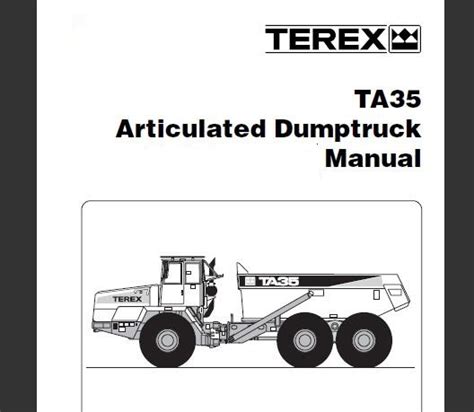 Terex Ta35 Articulated Dumptruck Service Repair Manual